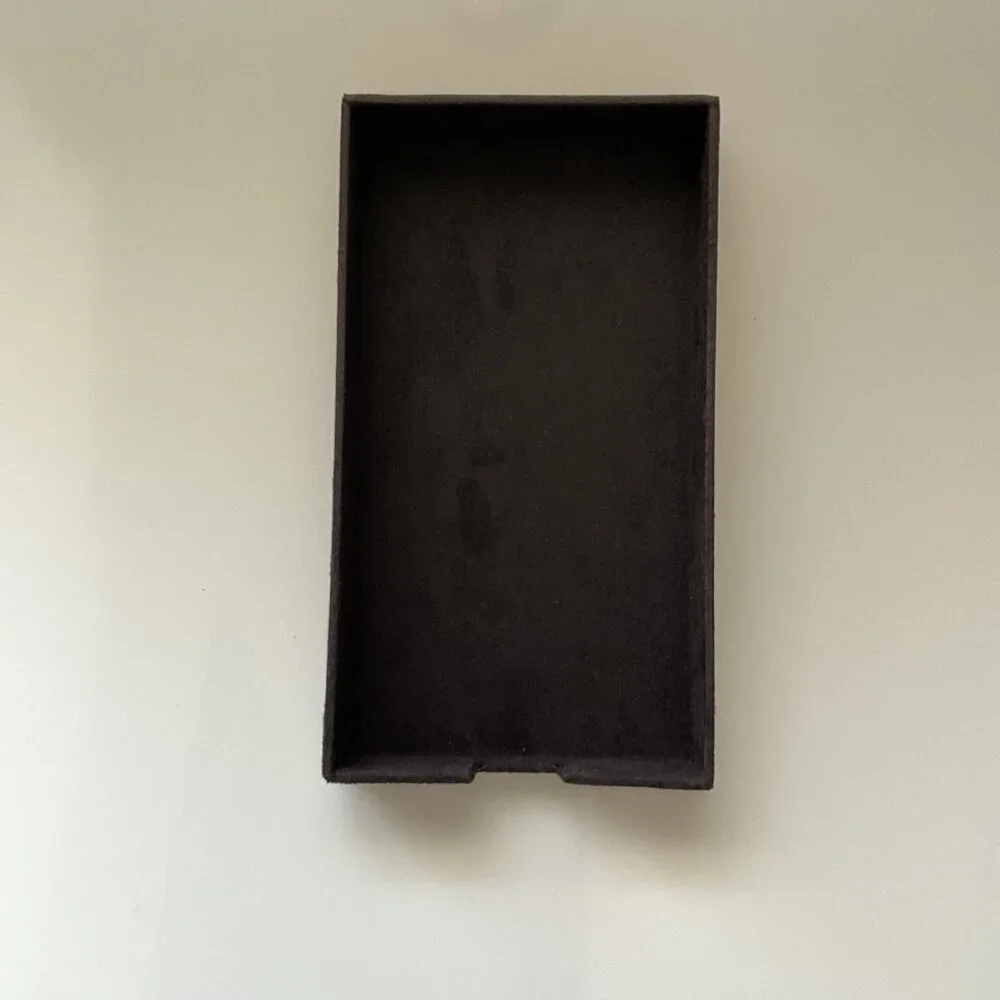 GANZ GUEST TOWEL HOLDER  VANITY TRAY FOR BATHROOM COUNTER ORGANIZATION BLACK